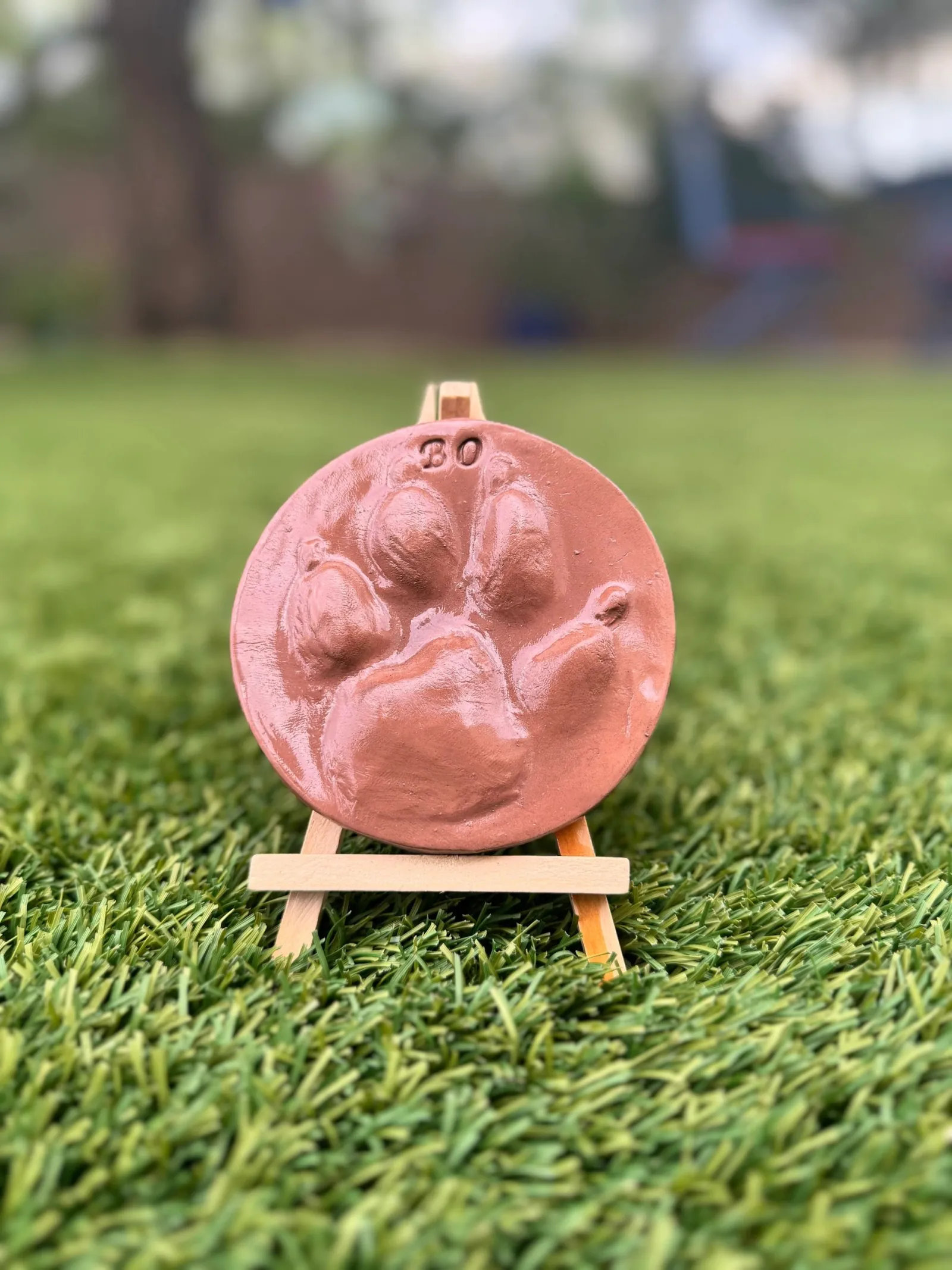 Inverted clay print